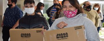 Entregaron notebooks en rosario e inauguraron un jardín de infantes en Funes