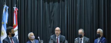 El gobernador se reunió con integrantes de la justicia federal de rosario