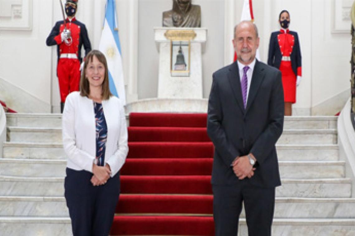 PEROTTI RECIBIÓ A LA EMBAJADORA DE POLONIA EN ARGENTINA, ALEKSANDRA MARIA PIATKOWSKA