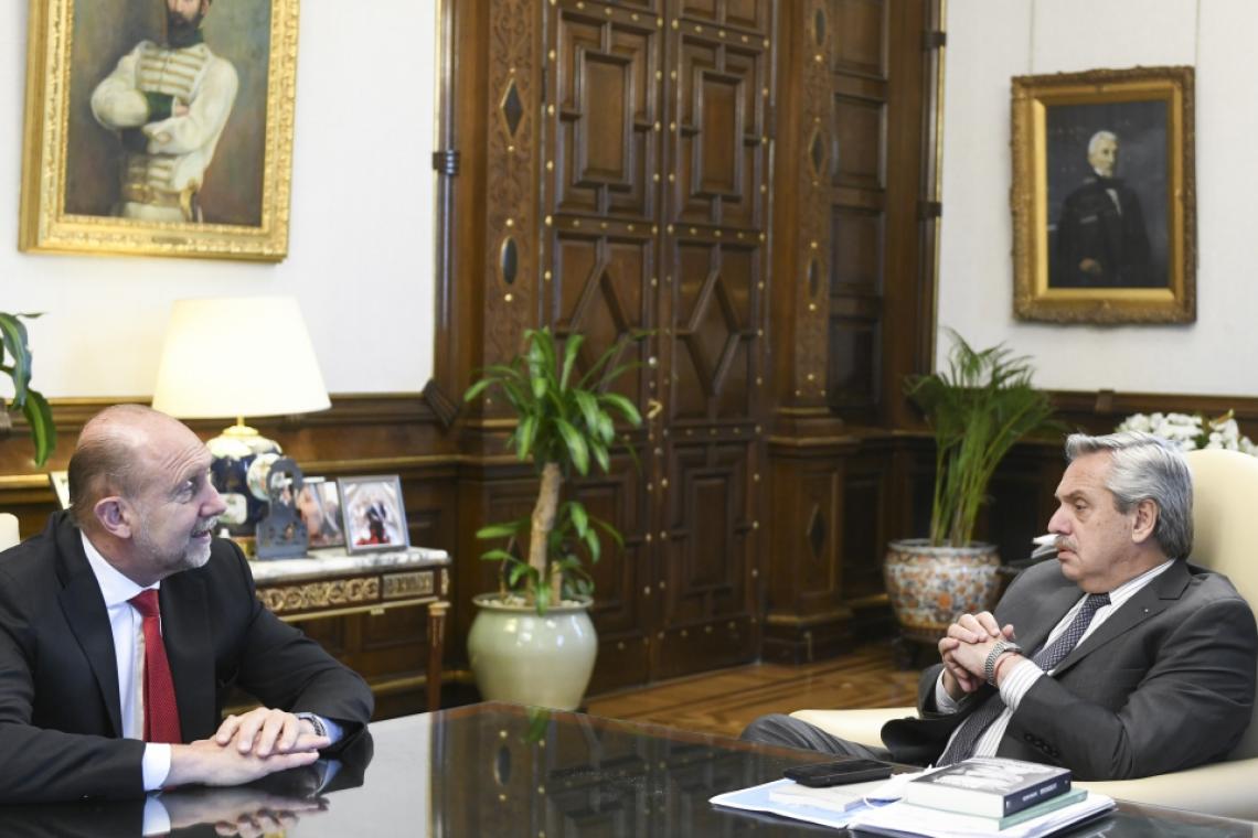 El gobernador Perotti mantuvo un encuentro de trabajo con el presidente Alberto Fernández