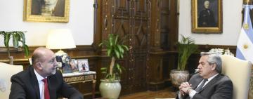 El gobernador Perotti mantuvo un encuentro de trabajo con el presidente Alberto Fernández