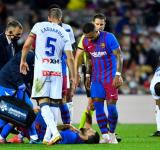 El "Kun" Agüero evitó hablar de su arritmia y agradeció el apoyo recibido