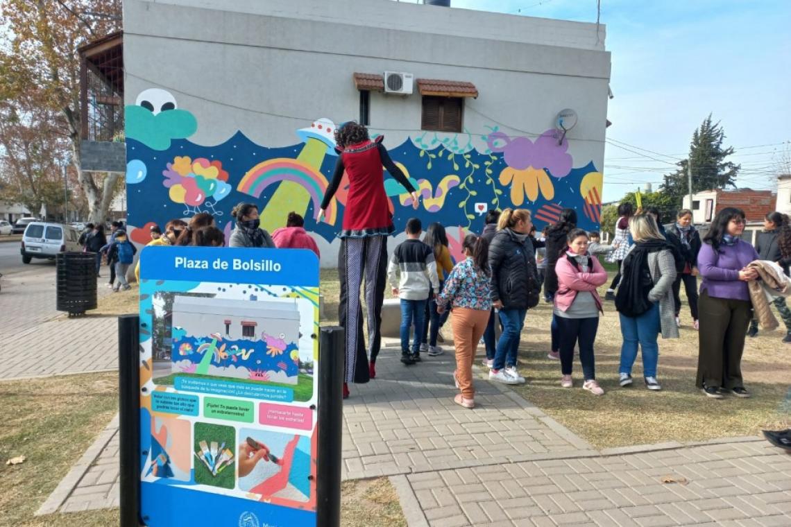 Vecinas y vecinos de barrio Bella Vista ya disfrutan de una plaza de bolsillo