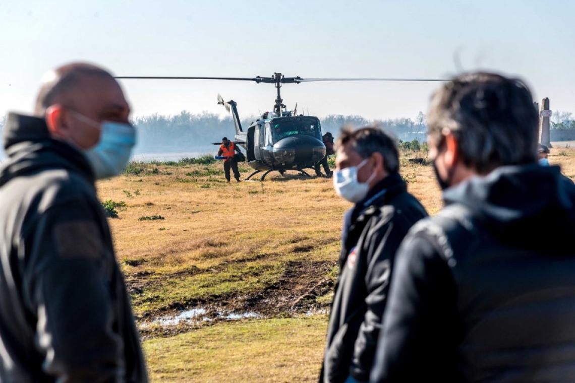 Combate de incendios en las islas