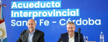PEROTTI Y SCHIARETTI ANUNCIARON EL LLAMADO A LICITACIÓN PARA LA CONSTRUCCIÓN DEL ACUEDUCTO INTERPROVINCIAL SANTA FE – CÓRDOBA