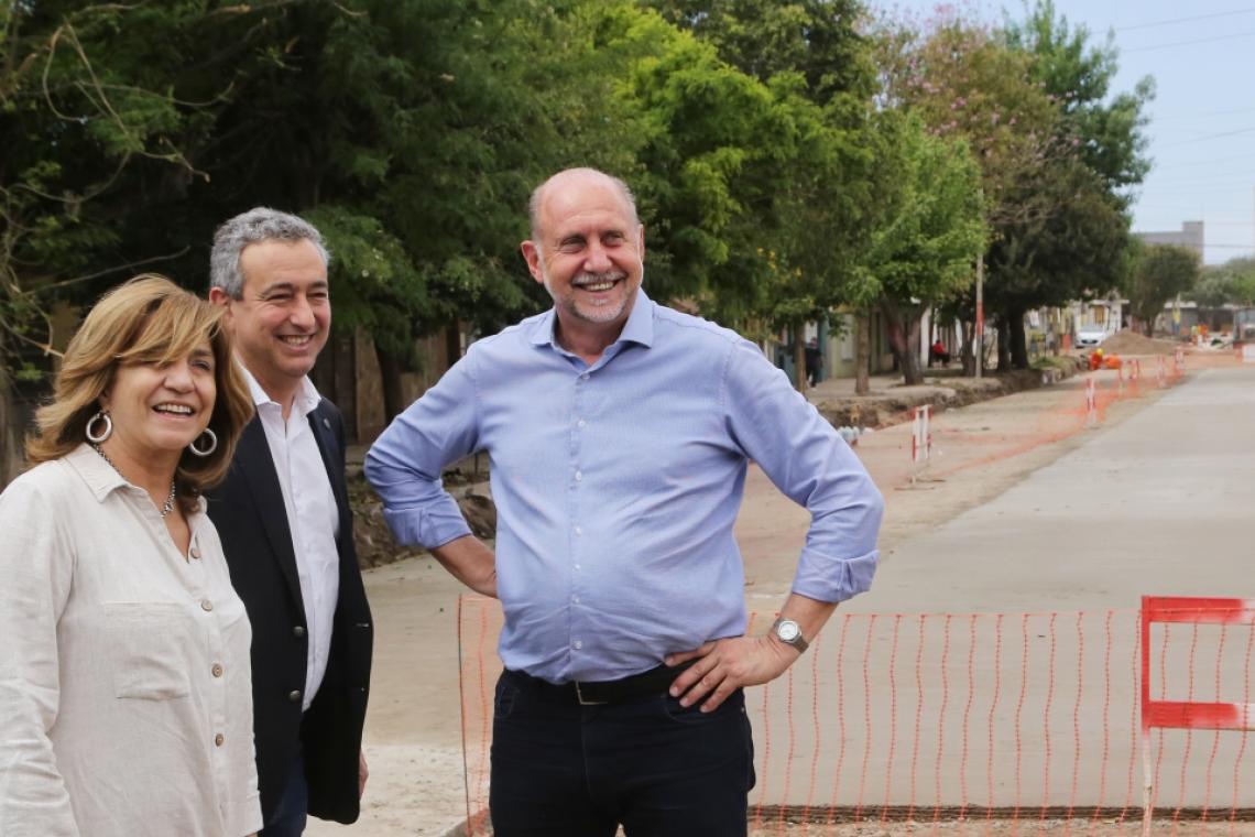 PEROTTI RECORRIÓ LAS OBRAS DE REMODELACIÓN Y AMPLIACIÓN DE BULEVAR SEGUÍ EN LA CIUDAD DE ROSARIO
