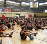 Chicos y chicas de polideportivos municipales participaron del campus de Sergio Hernández