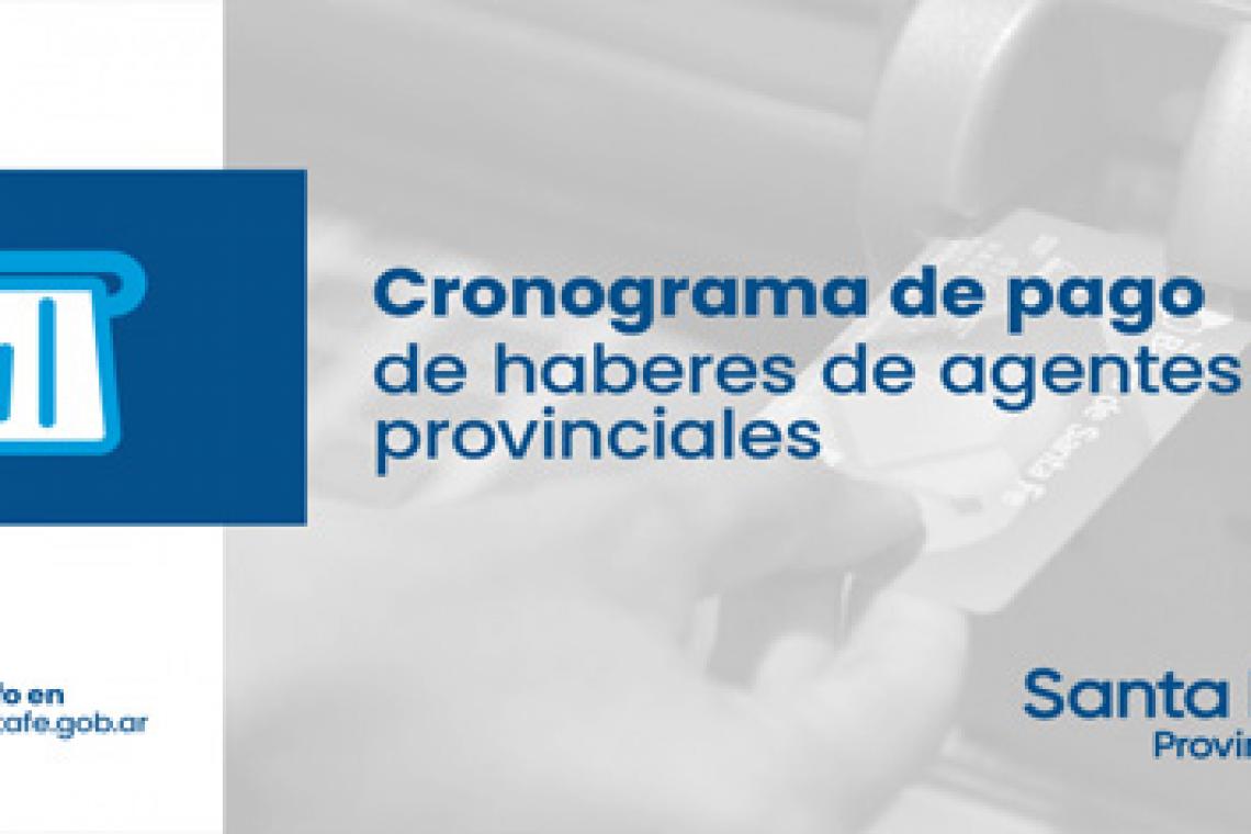 La provincia dio a conocer el cronograma de pago de haberes correspondiente a mayo de 2023