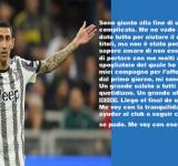 Di María confirma su salida de Juventus: "Me voy con sabor amargo"
