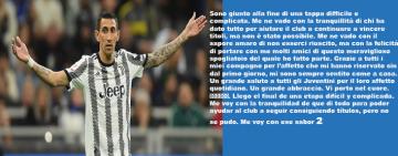 Di María confirma su salida de Juventus: "Me voy con sabor amargo"