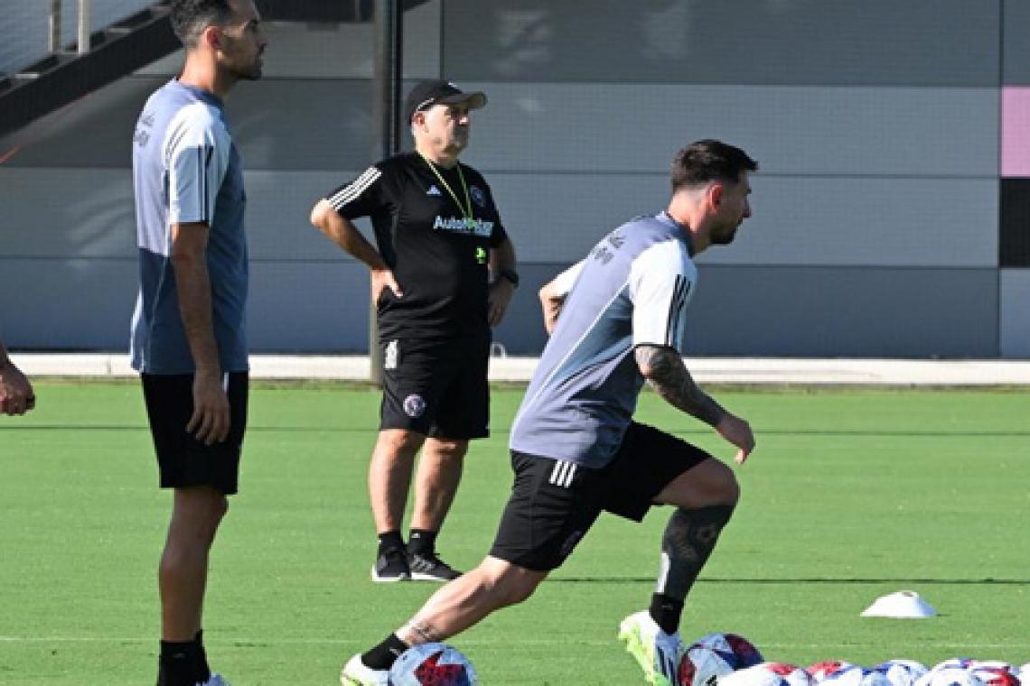 Messi se entrenó en Inter Miami de cara a su debut