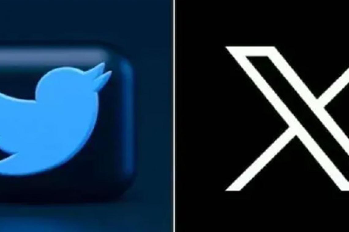 Twitter reemplaza el famoso logo del pájaro azul por una "X"