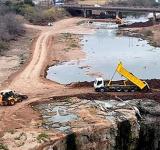 Los trabajos de estabilización de la cascada del Arroyo Saladillo