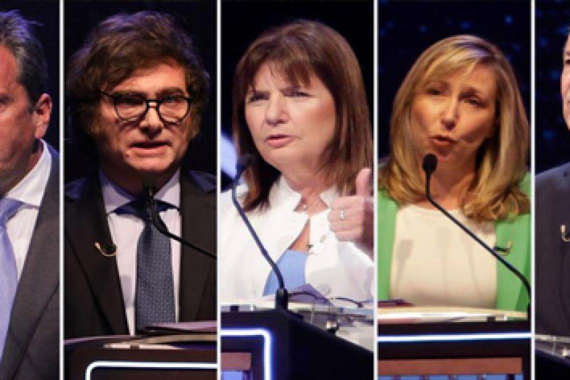 Cruces y fuertes réplicas en el primer debate público entre candidatos presidenciales