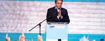 Tras quedar primero, Massa declaró el final de la grieta y reiteró llamado a la "unidad nacional"