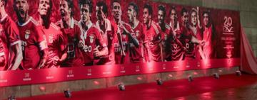 Di María, Aimar y Otamendi, inmortalizados en un mural del estadio del Benfica