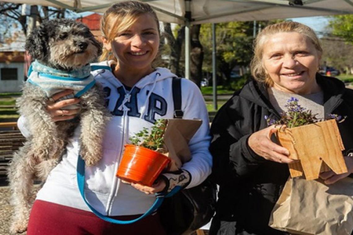 Plaza Alberdi será escenario de un nuevo canje de reciclables