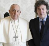 Milei se reunió una hora con Francisco en el Vaticano