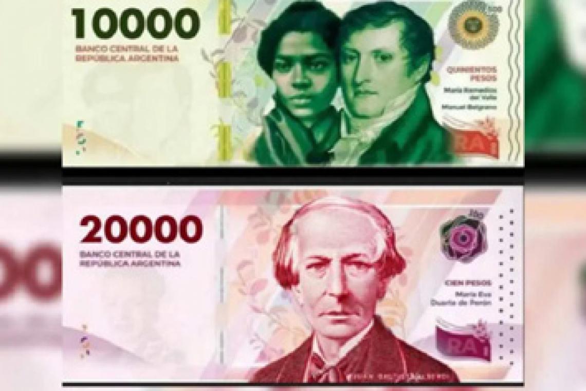 Ya circula el nuevo billete de $10.000: cómo detectar uno falso