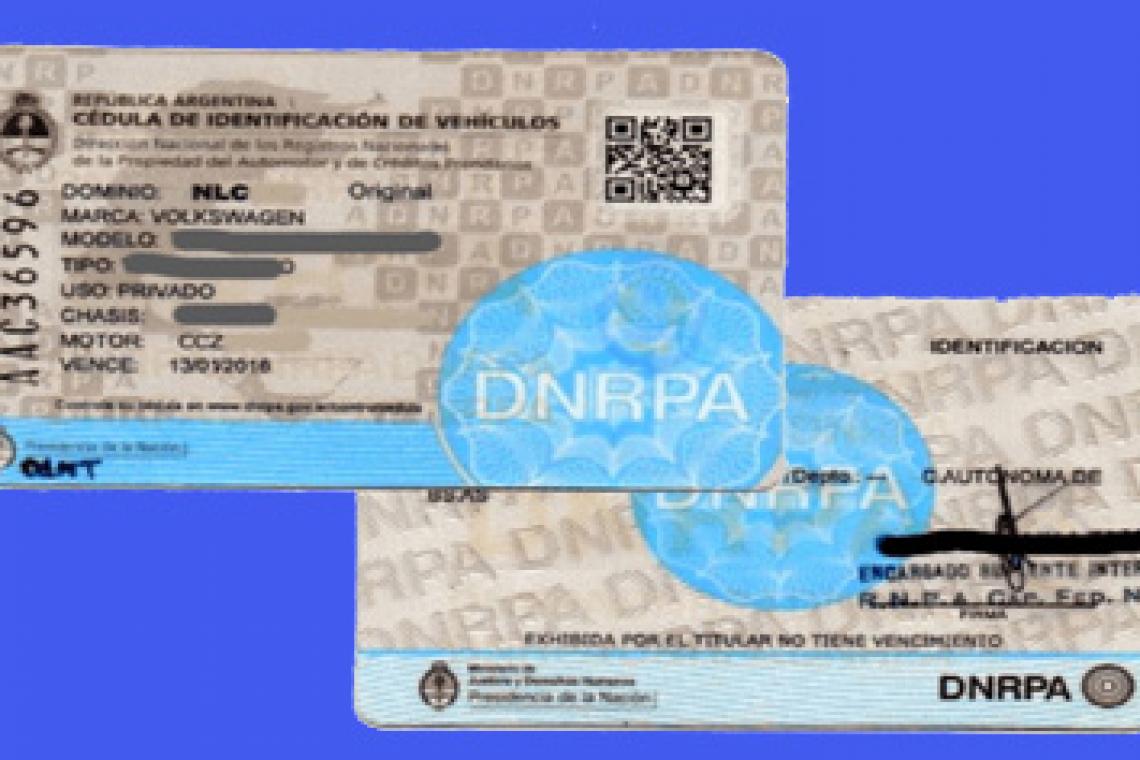 OFICIAL: Chau Cédula Azul para conducir un vehículo