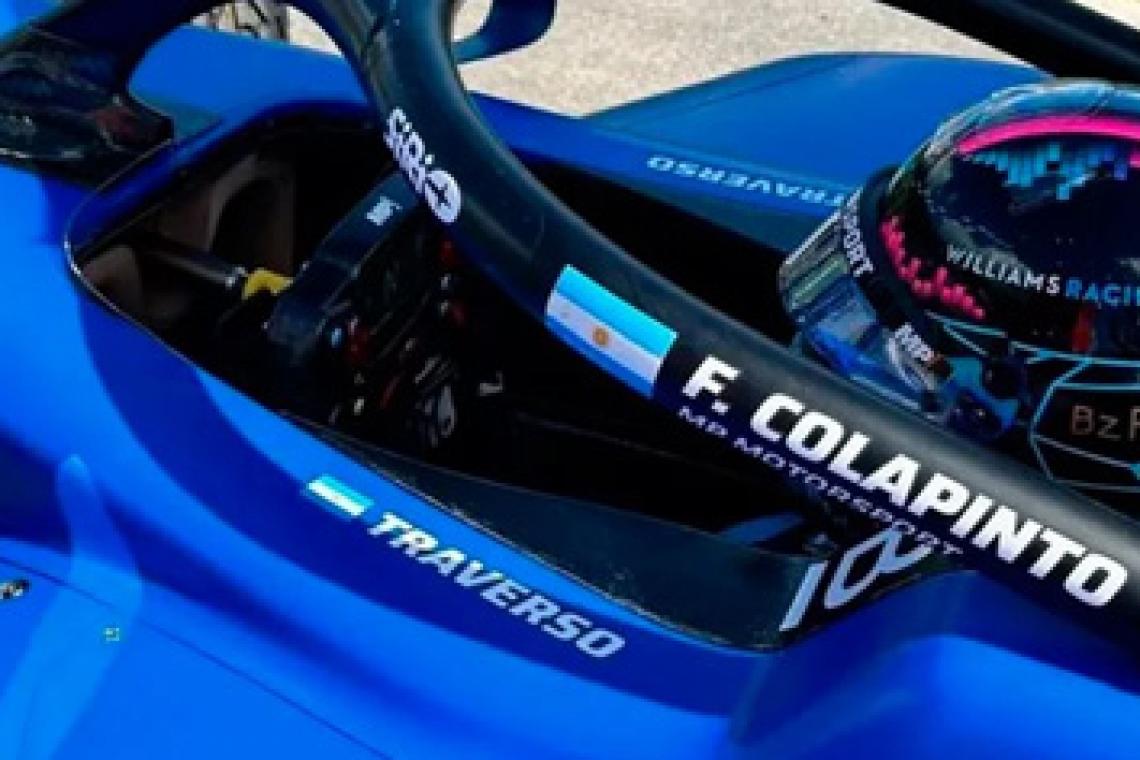 Franco Colapinto ganó en Imola con Juan María Traverso pintado en su auto