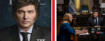 Milei en la portada de la revista Time