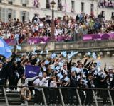 Así fue la aparición de la delegación argentina en la ceremonia inaugural de París 2024