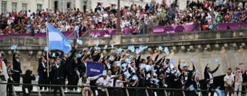Así fue la aparición de la delegación argentina en la ceremonia inaugural de París 2024