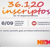 Créditos Nido: más de 36 mil santafesinos de los 19 departamentos participan del segundo sorteo