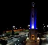 Se rinde homenaje a Ángel Di María en el Monumento Nacional a la Bandera.