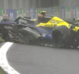 Colapinto chocó y abandonó en el GP de Brasil