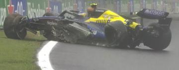 Colapinto chocó y abandonó en el GP de Brasil