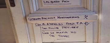 Luego del crimen de Bracamonte aparecieron pintadas en el Concejo Municipal de Rosario