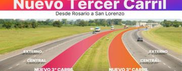 Provincia da inicio a la obra del tercer carril de la Autopista Rosario-Santa Fe