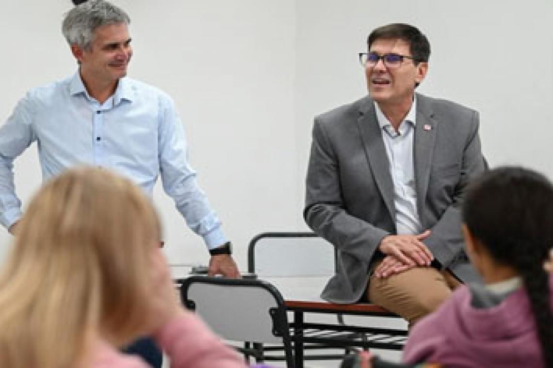Comenzaron a inaugurarse las nuevas aulas del Programa 1000 aulas en Rosario y Villa Gobernador Gálvez