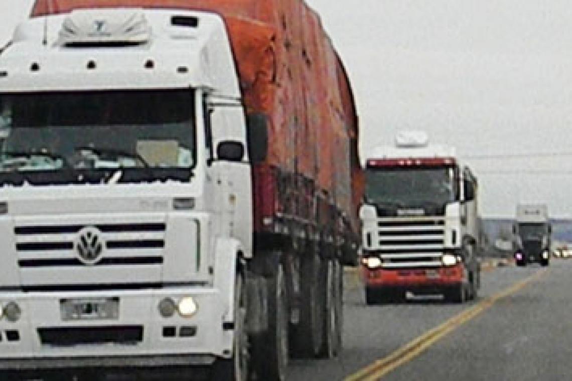 Los costos de mover un camión subieron 2,56% en junio