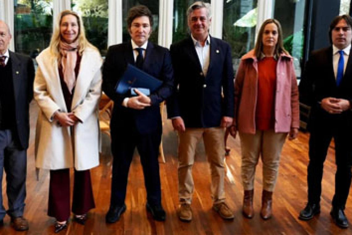 Milei le ratificó al campo que no hay baja de retenciones