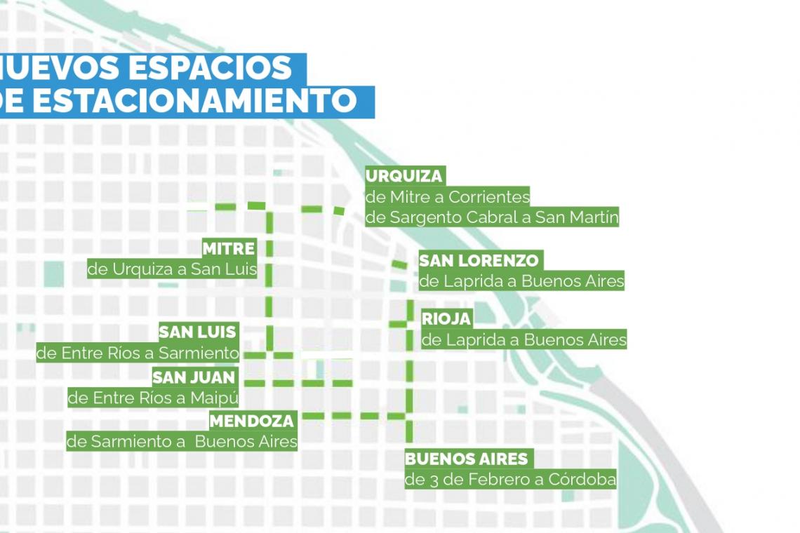 Comienza a regir nueva disposición de estacionamiento en el área central