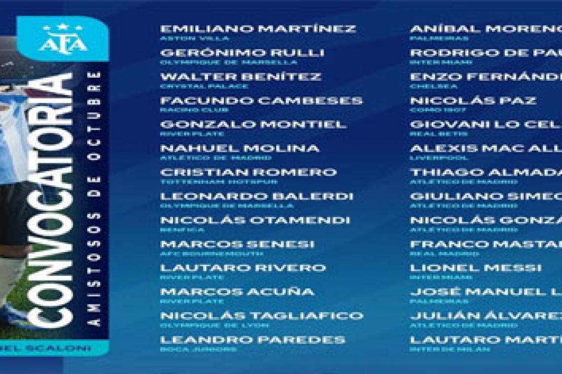Scaloni sorprende: convocó a Cambeses y Rivero para los amistosos de la Selección