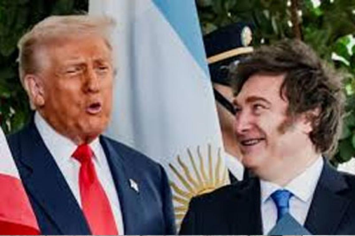 Trump dice que EEUU no "perderá el tiempo" ayudando a Argentina si Milei pierde