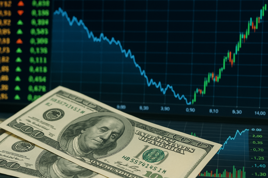 El dólar se desploma $100 y se disparan acciones