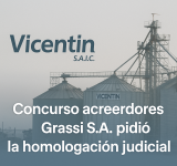 Concurso de acreedores de Vicentin: Grassi S.A. pidió la homologación judicial tras alcanzar las mayorías requeridas