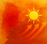 Una masa de aire abrasador traerá temperaturas superiores a 40°C en gran parte del país