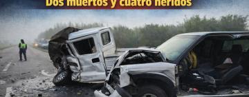 Choque fatal en la ruta 14 entre Bigand y Villa Mugueta: dos muertos y cuatro heridos