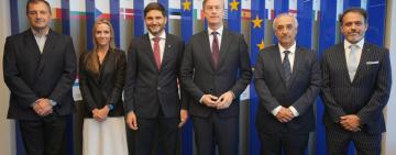 Pullaro se reunió con el embajador de la Unión Europea y consolidó la agenda comercial de Santa Fe