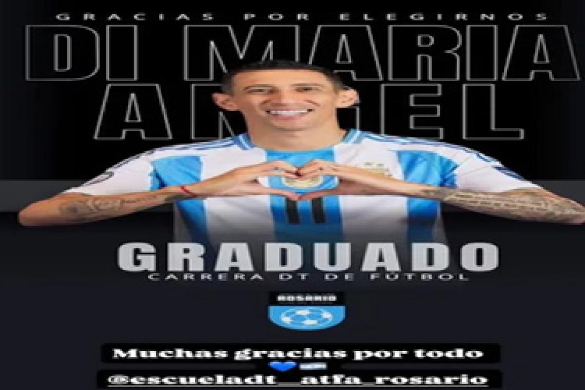 Di María ya es DT: el campeón del mundo empieza a escribir su futuro fuera de la cancha