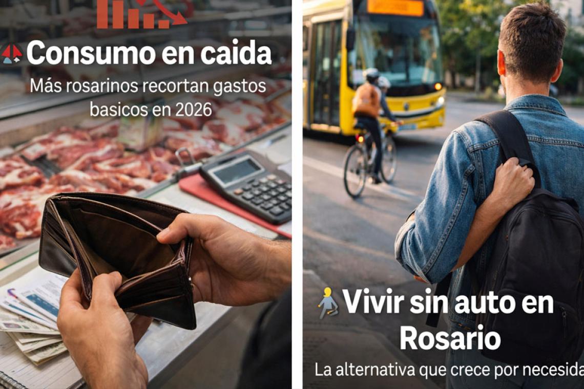 Vivir sin auto en Rosario: la alternativa que crece por necesidad