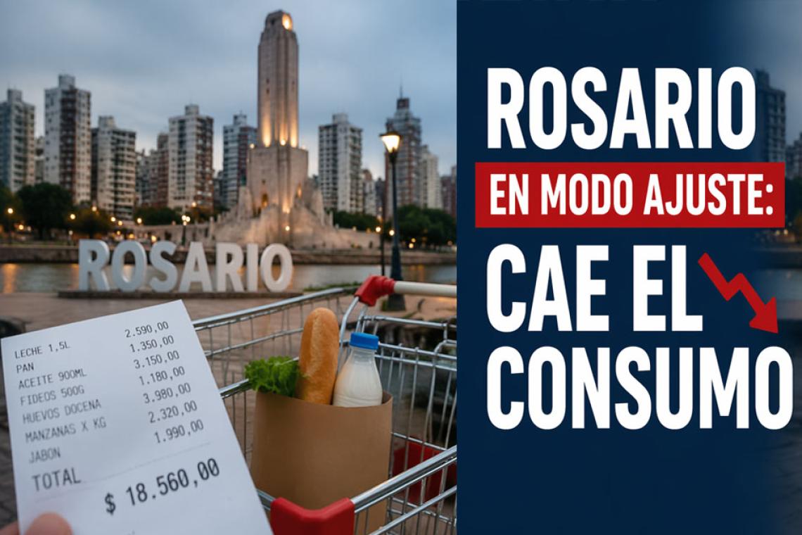 Rosario en modo ajuste: cae el consumo y se encienden las alarmas