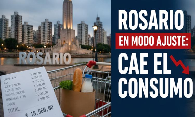 Rosario en modo ajuste: cae el consumo y se encienden las alarmas
