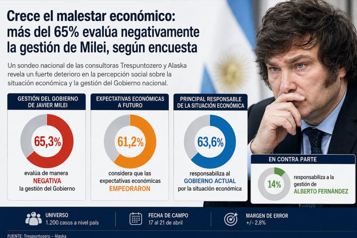 Crece el malestar económico